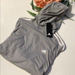 Gray  adidas hooded tee